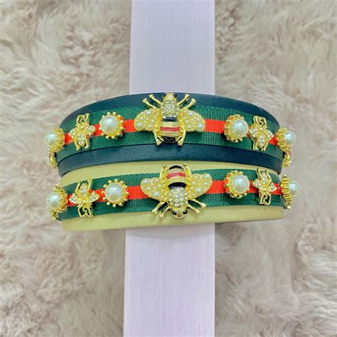 gucci headband with bee